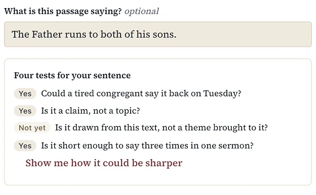 Four tests for the sentence The Father runs to both of his sons: three Yes and one Not yet